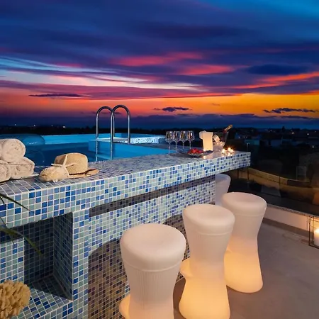 New Luxury Penthouse With Swimming Pool And Amazing Sea View! Apartment Porec Exterior photo